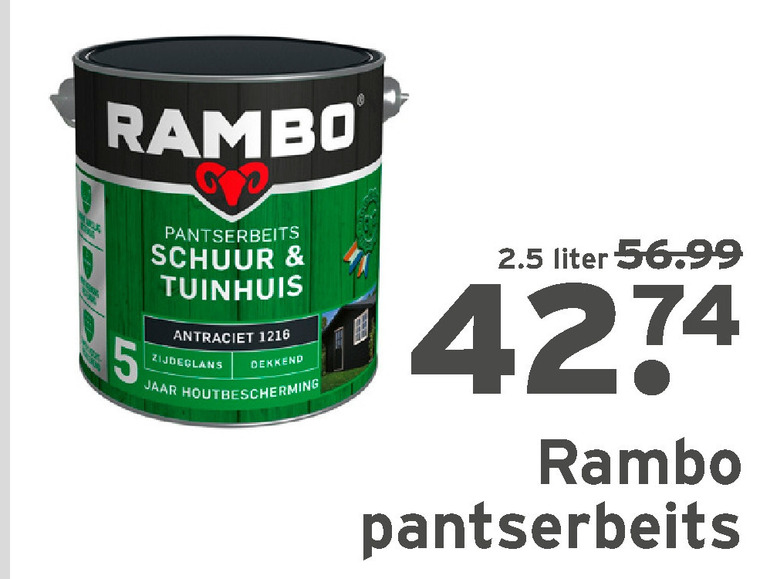 Rambo   beits folder aanbieding bij  Gamma - details