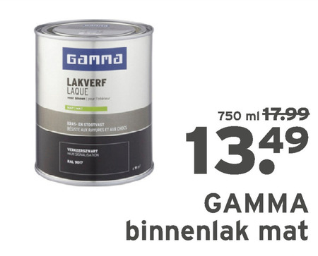 Gamma Huismerk   lak folder aanbieding bij  Gamma - details