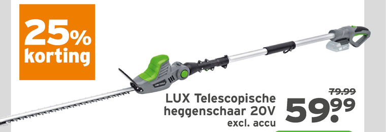 dood Bad Voorkomen Lux heggenschaar folder aanbieding bij Gamma - details