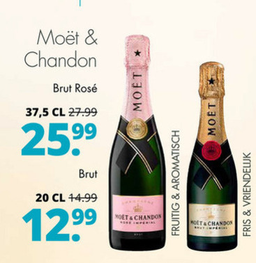 kleurstof raken Bevestigen aan Moet et Chandon champagne sparkling wijn folder aanbieding bij Mitra -  details