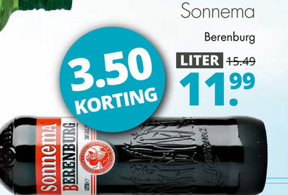 Sonnema   berenburg folder aanbieding bij  Mitra - details