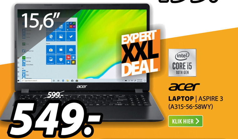 Acer   notebook folder aanbieding bij  Expert - details