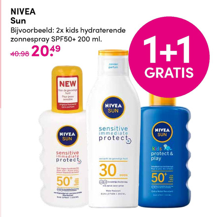 Nivea   zonnebrandolie, aftersun folder aanbieding bij  D.I.O. Drogist - details