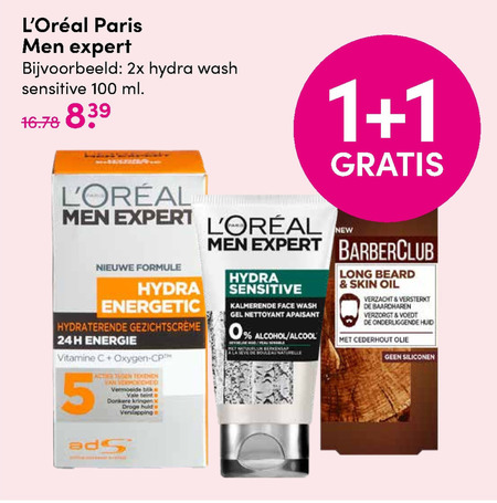 L Oreal Men Expert   heren gezichtsverzorging folder aanbieding bij  D.I.O. Drogist - details