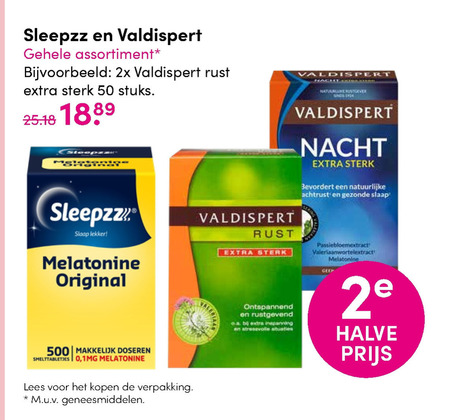 Sleepzz   voedingssupplement folder aanbieding bij  D.I.O. Drogist - details