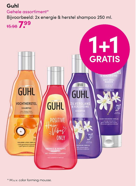 Guhl   shampoo, conditioner folder aanbieding bij  D.I.O. Drogist - details