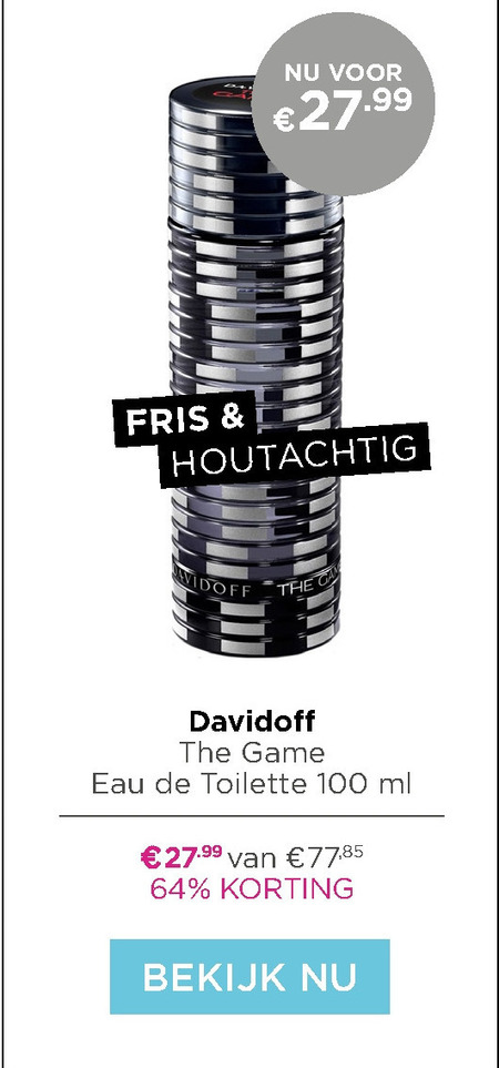 Davidoff   eau de toilette folder aanbieding bij  Ici Paris XL - details