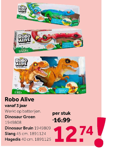 Alive   interactieve speelfiguur folder aanbieding bij  Intertoys - details