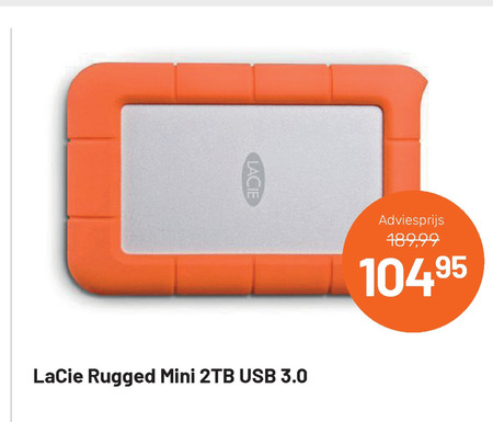 LaCie   portable harde schijf folder aanbieding bij  Kamera Express - details