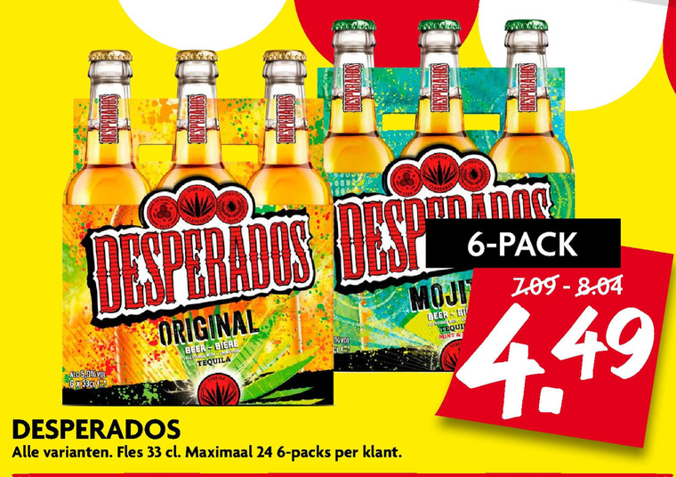 Desperados   speciaalbier folder aanbieding bij  Dekamarkt - details