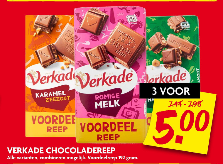 Verkade   chocolade folder aanbieding bij  Dekamarkt - details