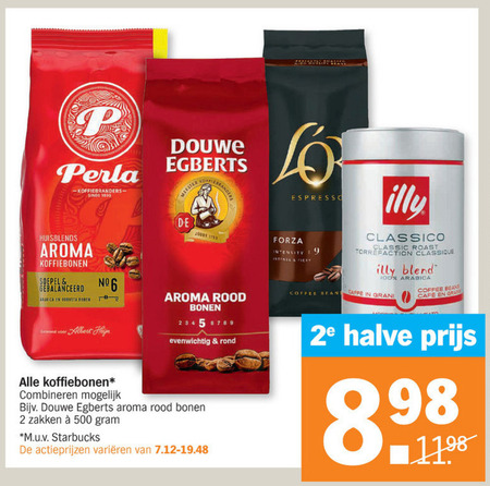 Illy   koffiebonen folder aanbieding bij  Albert Heijn - details