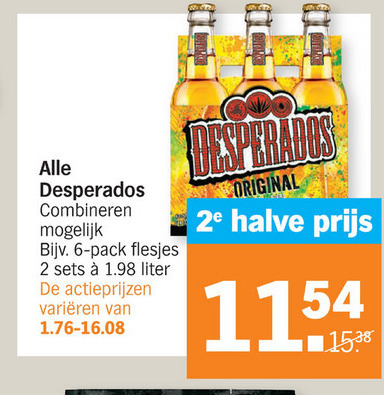 Desperados   speciaalbier folder aanbieding bij  Albert Heijn - details