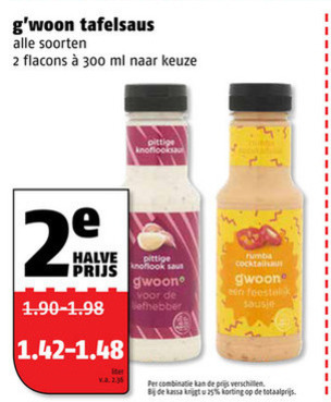 Gwoon   snacksaus folder aanbieding bij  Poiesz - details