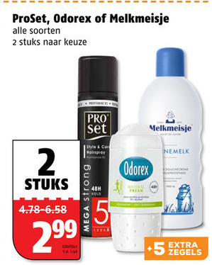 ProSet   hairspray, deodorant folder aanbieding bij  Poiesz - details