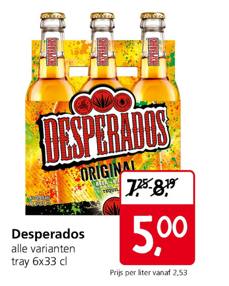 Desperados   speciaalbier folder aanbieding bij  Jan Linders - details