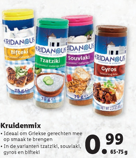 Eridanous   kruiden folder aanbieding bij  Lidl - details