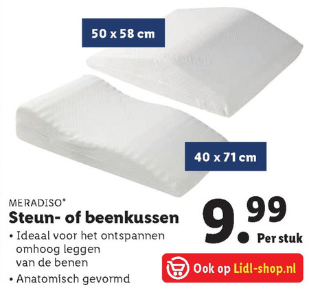 loterij Lieve charme Meradiso kniekussen folder aanbieding bij Lidl - details