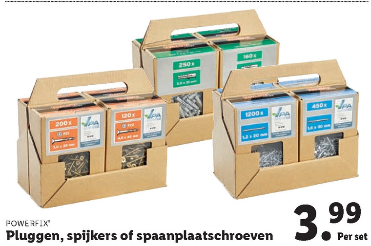 PowerFix   schroef, plug folder aanbieding bij  Lidl - details