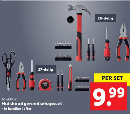 PowerFix   gereedschapsset folder aanbieding bij  Lidl - details