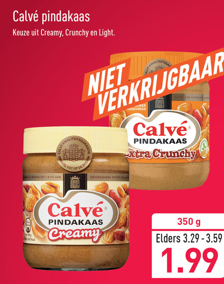 Calve   pindakaas folder aanbieding bij  Aldi - details