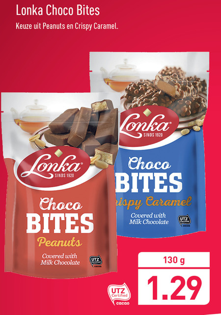 Lonka   chocolade folder aanbieding bij  Aldi - details