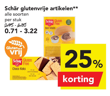 Schar   glutenvrijassortiment folder aanbieding bij  Deen - details