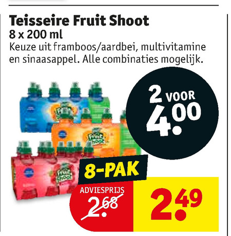 Teisseire   fruitdrank folder aanbieding bij  Kruidvat - details