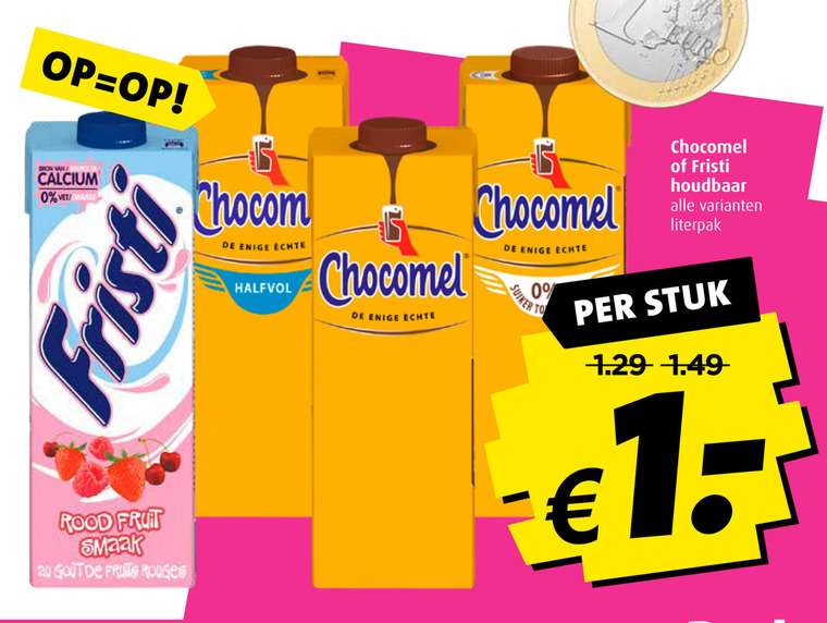 Chocomel   drinkyoghurt, chocolademelk folder aanbieding bij  Boni - details