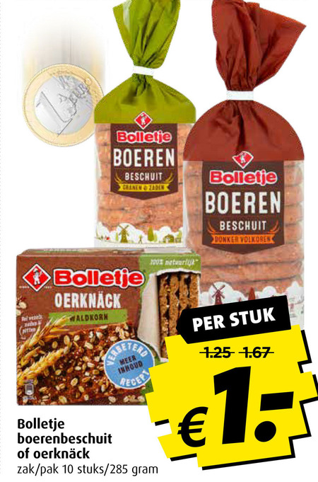 Bolletje   beschuit, knackebrod folder aanbieding bij  Boni - details