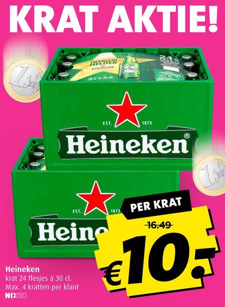 Heineken Krat Bier Folder nbieding Bij Boni Details