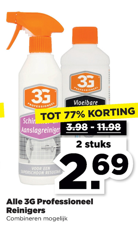 3G   ontstopper, kalkaanslagreiniger folder aanbieding bij  Plus - details