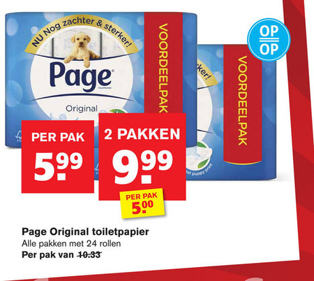 Page   toiletpapier folder aanbieding bij  Hoogvliet - details