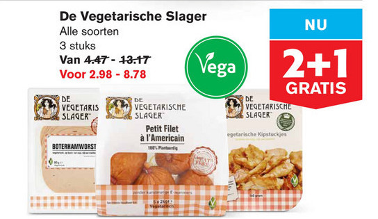 De vegetarische Slager   vegetarisch folder aanbieding bij  Hoogvliet - details