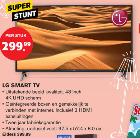 LG   4k ultrahd televisies folder aanbieding bij  Hoogvliet - details