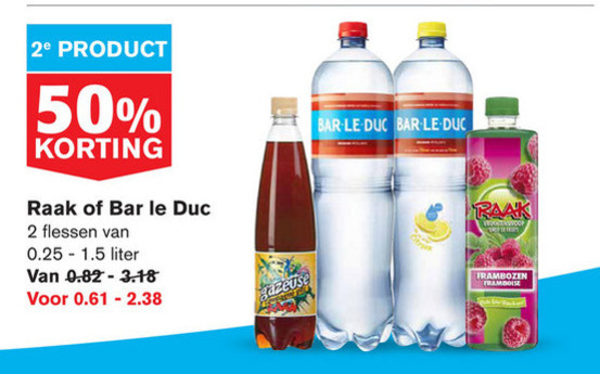 Raak   fruitdrank, frisdrank folder aanbieding bij  Hoogvliet - details