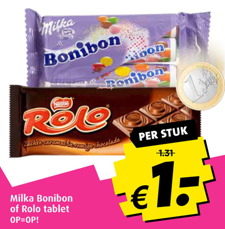 Milka   chocolade folder aanbieding bij  Boni - details