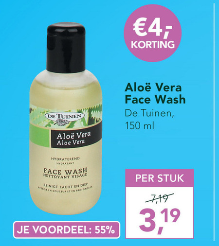 De Tuinen Huismerk   reinigingslotion folder aanbieding bij  Holland & Barrett - details