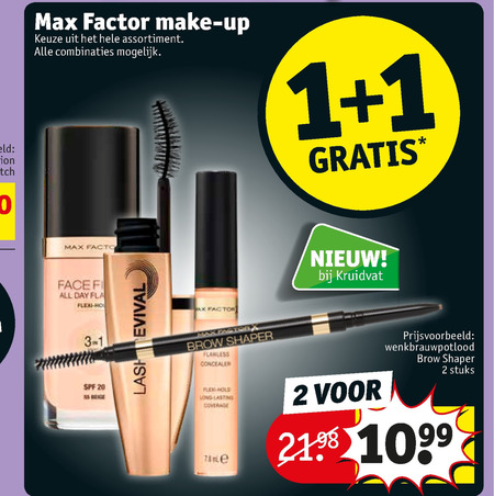 Max Factor   foundation, oogschaduw folder aanbieding bij  Kruidvat - details