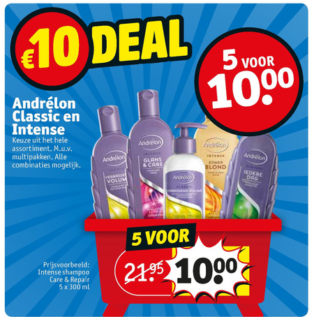 Andrelon   conditioner, shampoo folder aanbieding bij  Kruidvat - details