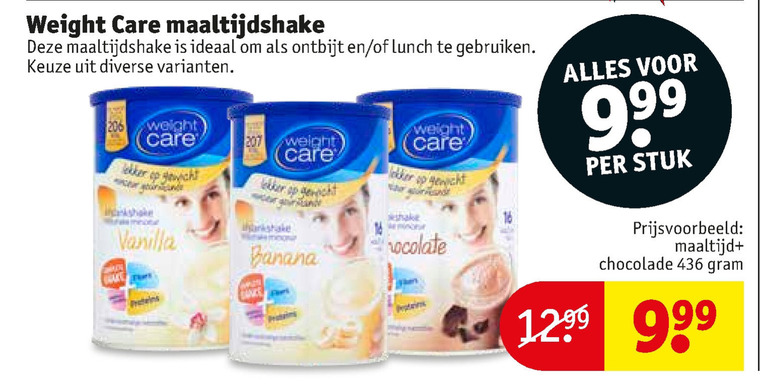 WeightCare   afslankmaaltijd folder aanbieding bij  Kruidvat - details