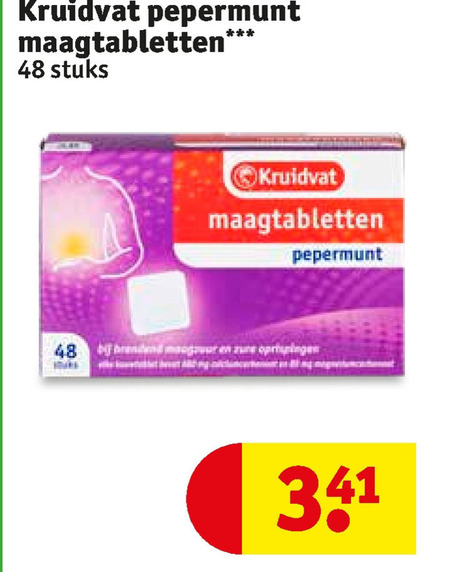 Kruidvat Huismerk   maagzuurremmer folder aanbieding bij  Kruidvat - details