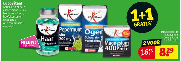 Lucovitaal   voedingssupplement folder aanbieding bij  Kruidvat - details