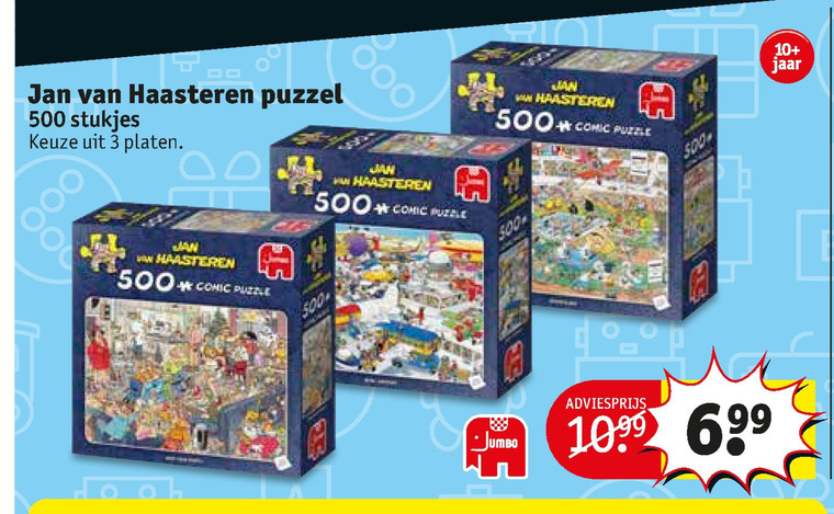 Jan Haasteren legpuzzel folder bij Kruidvat -