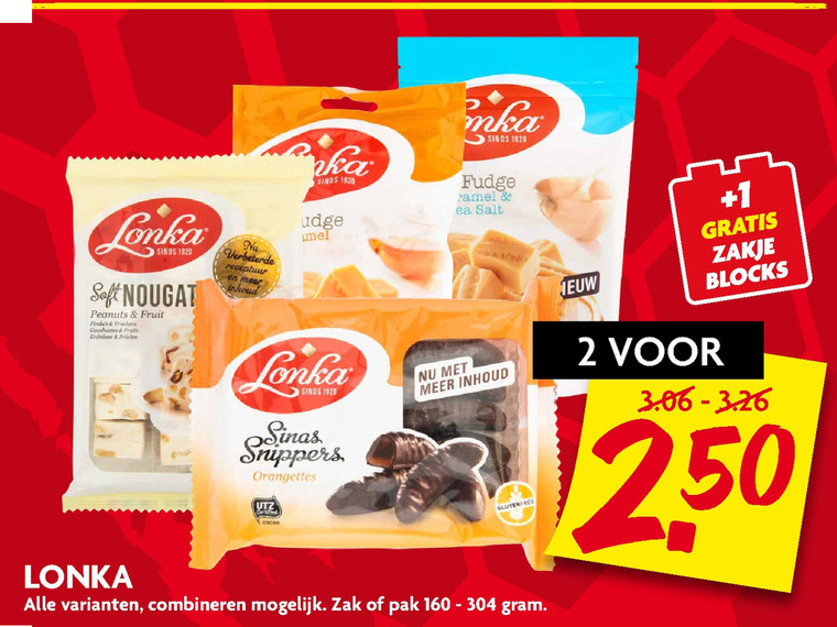 Lonka   fudge, noga folder aanbieding bij  Dekamarkt - details