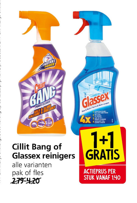 Glassex   allesreiniger folder aanbieding bij  Jan Linders - details