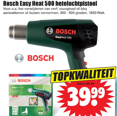 Bosch   verfafbrander folder aanbieding bij  Dirk - details