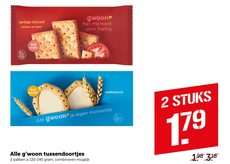 Gwoon   melkbiscuit, fruitbiscuit folder aanbieding bij  Coop - details