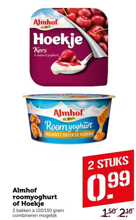 Almhof   vruchtenyoghurt, toetje folder aanbieding bij  Coop - details