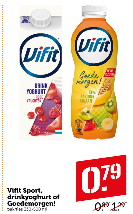 Vifit   drinkyoghurt folder aanbieding bij  Coop - details